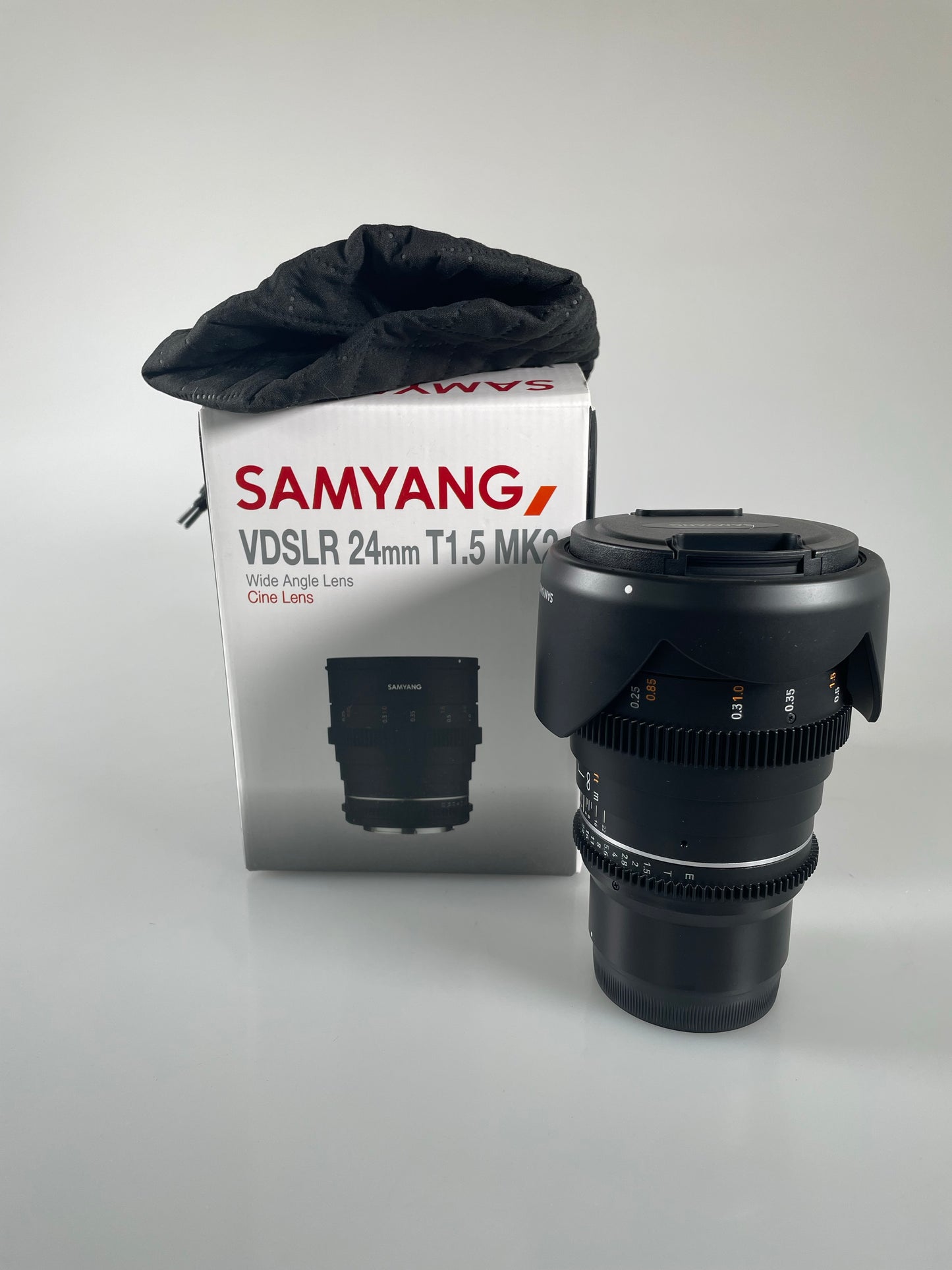 Samyang VDSLR II 24mm T1.5 Mark II MKII2 Cine Wide Angle Lens for Sony E Mount