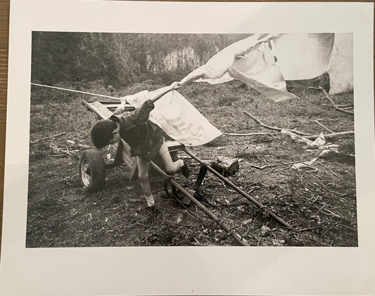 Susan S. Bank (American, 20th c.) Cuba Photograph Print Campo 8x10 Boy Playing