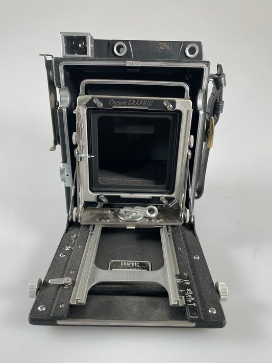Graflex Crown Graphic pacemaker 4x5 Large Format Camera Graflok Back