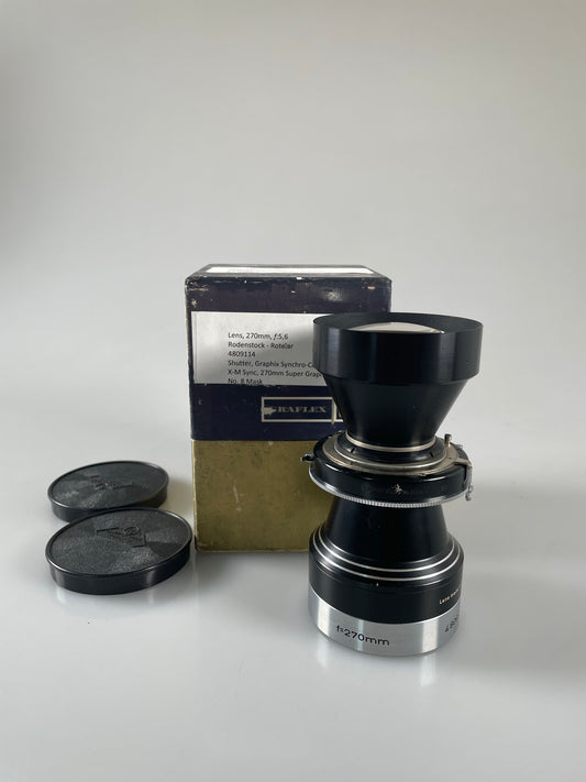 Rodenstock Rotelar 270mm f5.6 Lens Synchro Compur Shutter