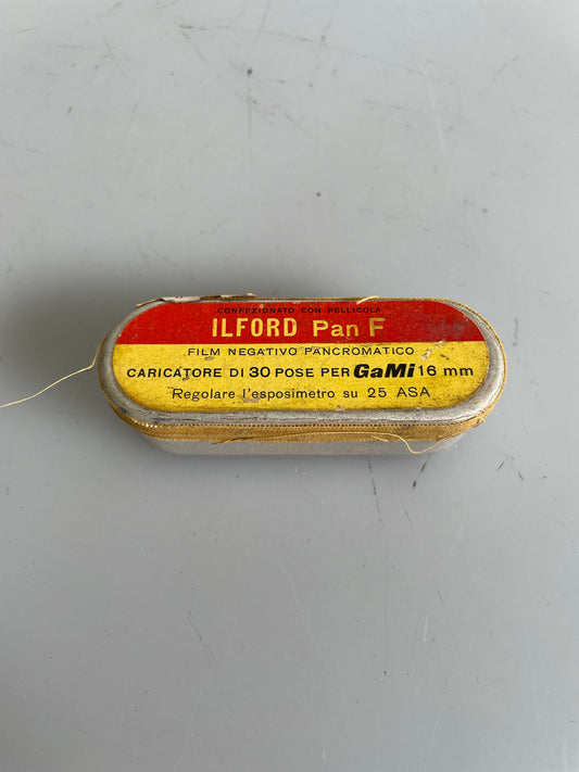 Ilford Pan F Gami 16 film Galileo Gami 16 Camera ULTRA RARE