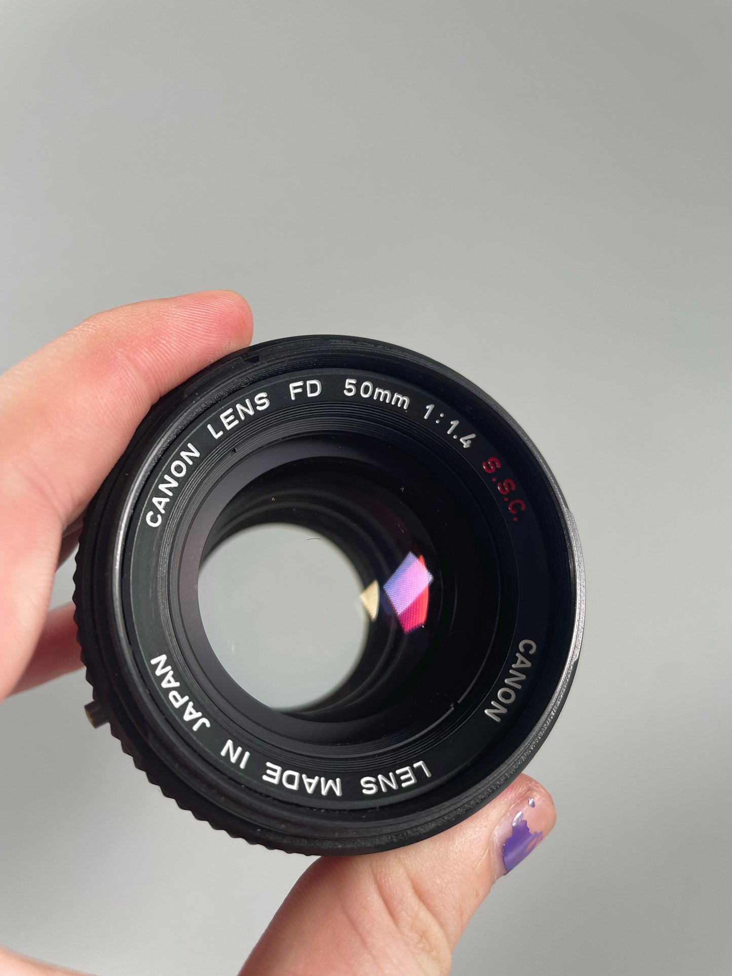 Canon FD 50mm f1.4 S.S.C. MF prime Lens SSC – Cardinal Camera Used