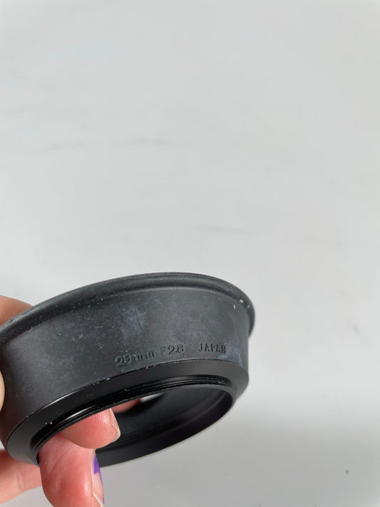 Genuine Olympus 28mm f2.8 & 28mm f3.5 49mm Rubber Screw In Lens Hood