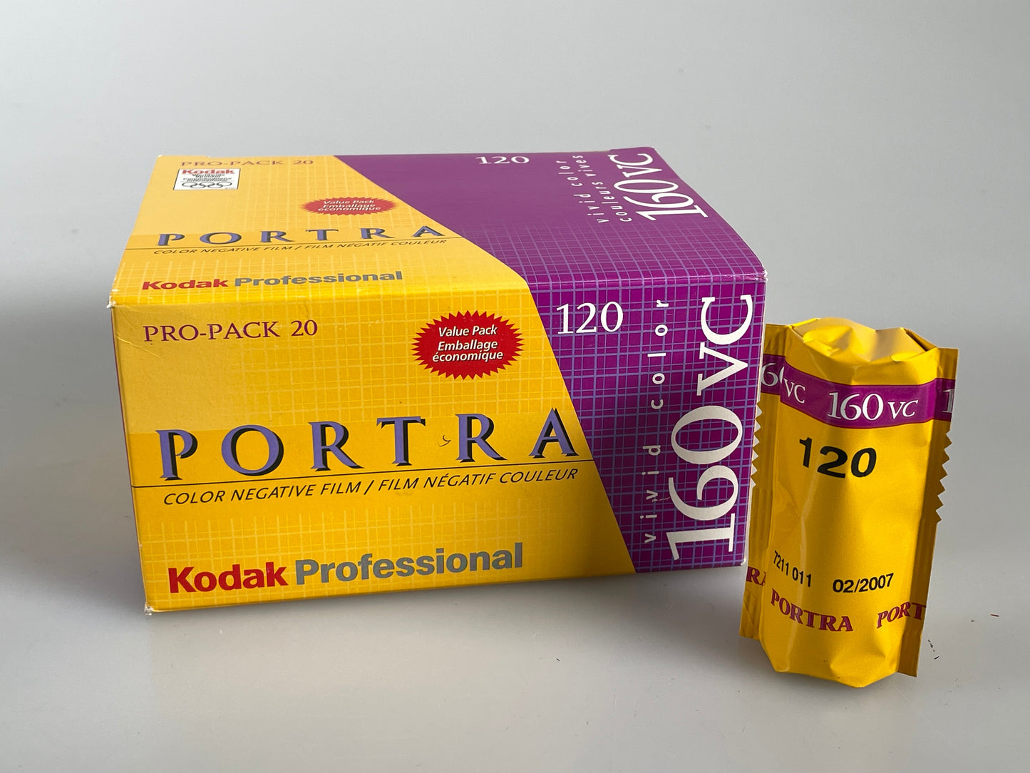 Kodak PROFESSIONAL PORTRA 160VC 120 ISO 160 20 roll, EXP 2007