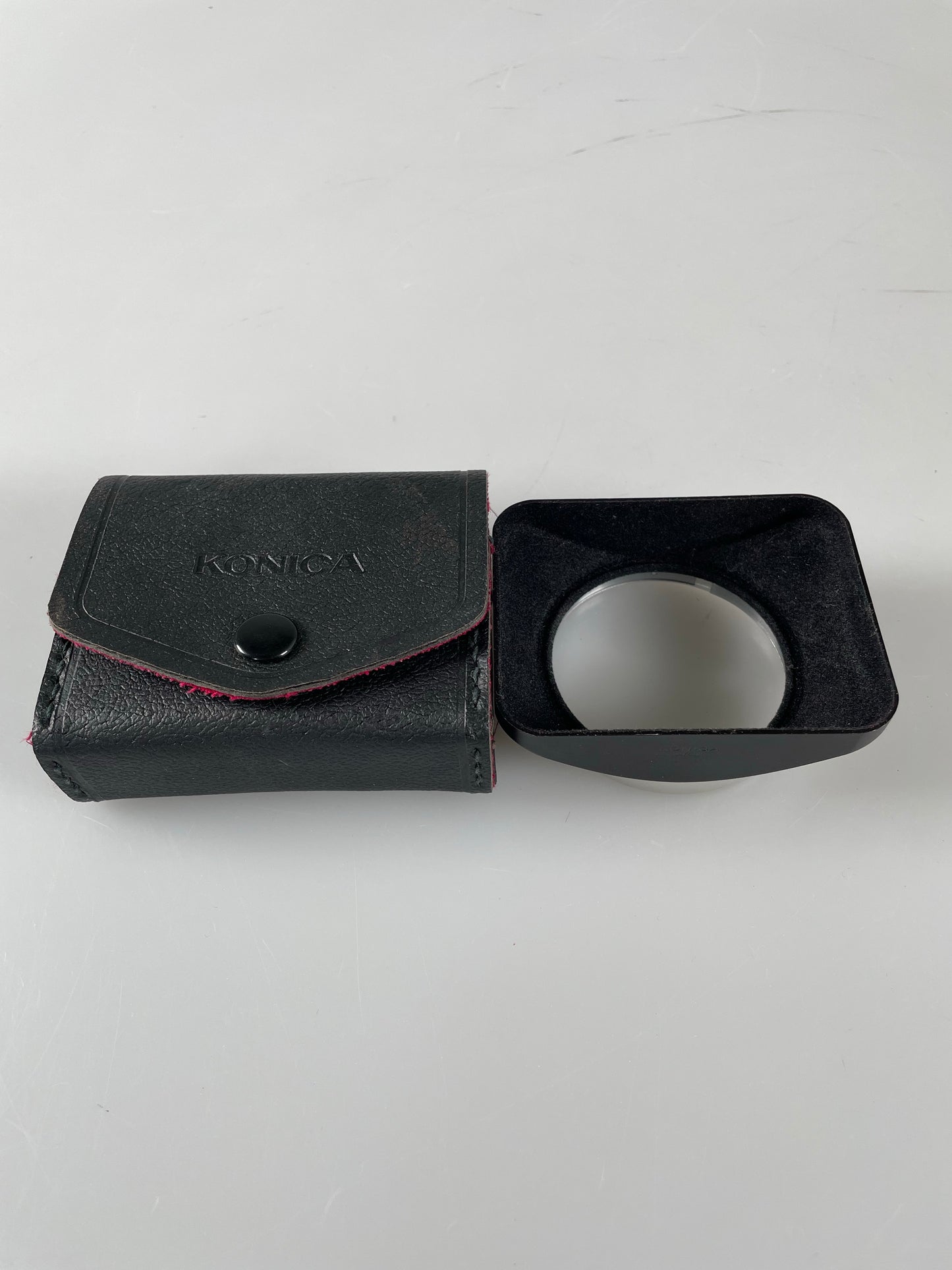 Konica 24mm 28mm Metal Lens Hood Wide Angle Rectangular