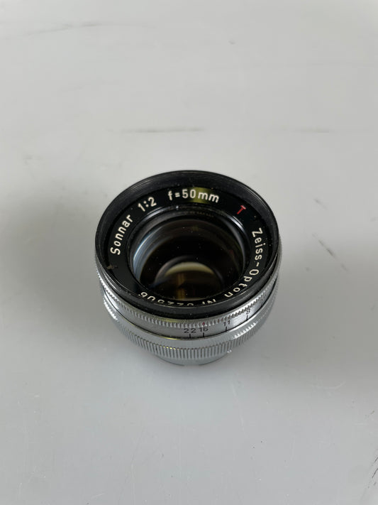 Carl Zeiss Opton 5cm 50mm f2 Sonnar Lens for Contax Rangefinder
