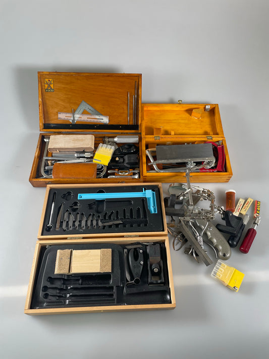 RARE X-ACTO Vintage USA Craft Tool Set saw, knives, pliers, blades