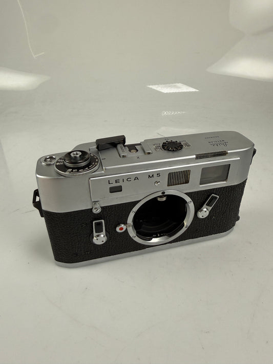 Leica M5 Chrome Rangefinder 35mm Film Camera 3 lug
