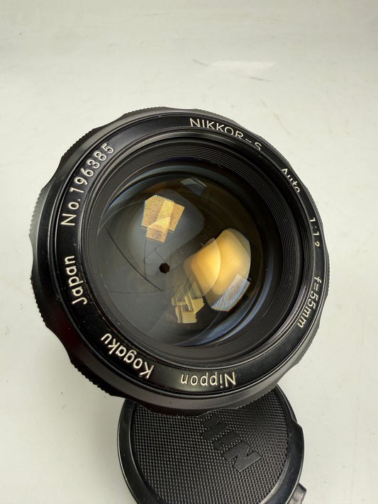 Nikon nikkor-S 55mm F1.2 MF ai converted Lens