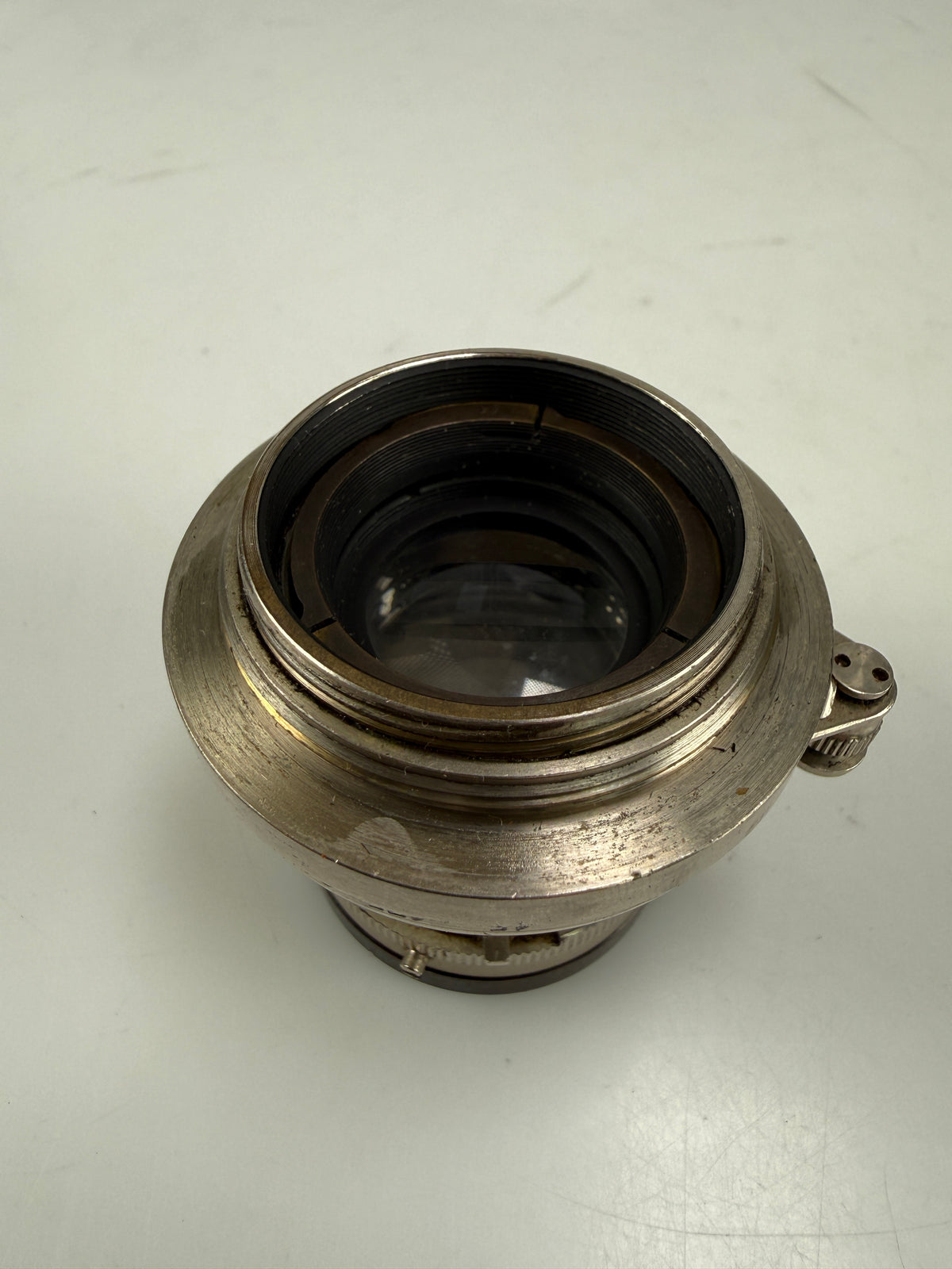 LEICA 50MM SUMMAR F2 PRE-WAR BLACK RIM NICKLE SM COLLAPSIBLE LENS RARE