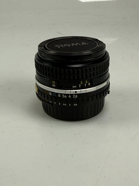 Nikon 28mm f2.8 Series E AI-s Manual Focus Lens black