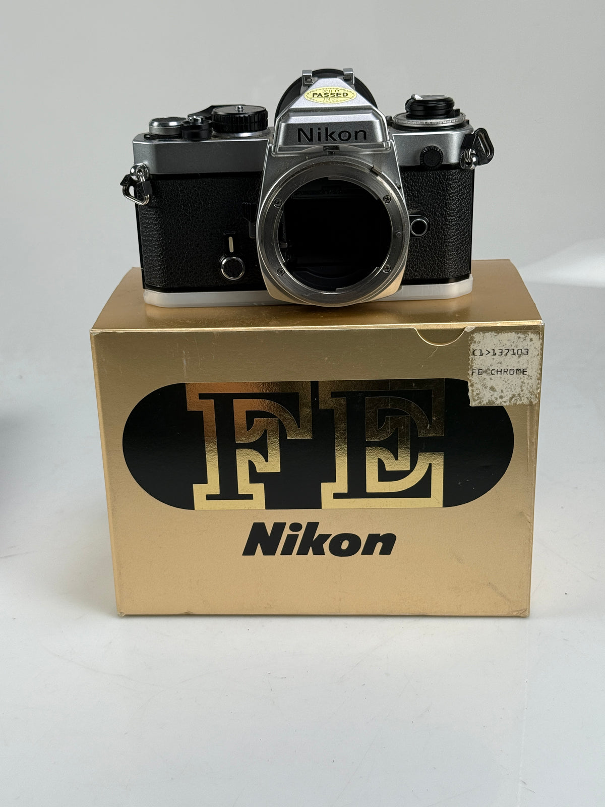Nikon FE Chrome 35mm SLR Film Camera Body