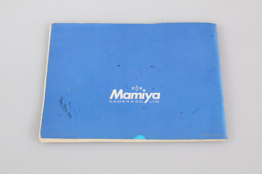 Mamiya RB67 pro S Instruction Booklet,  Manual