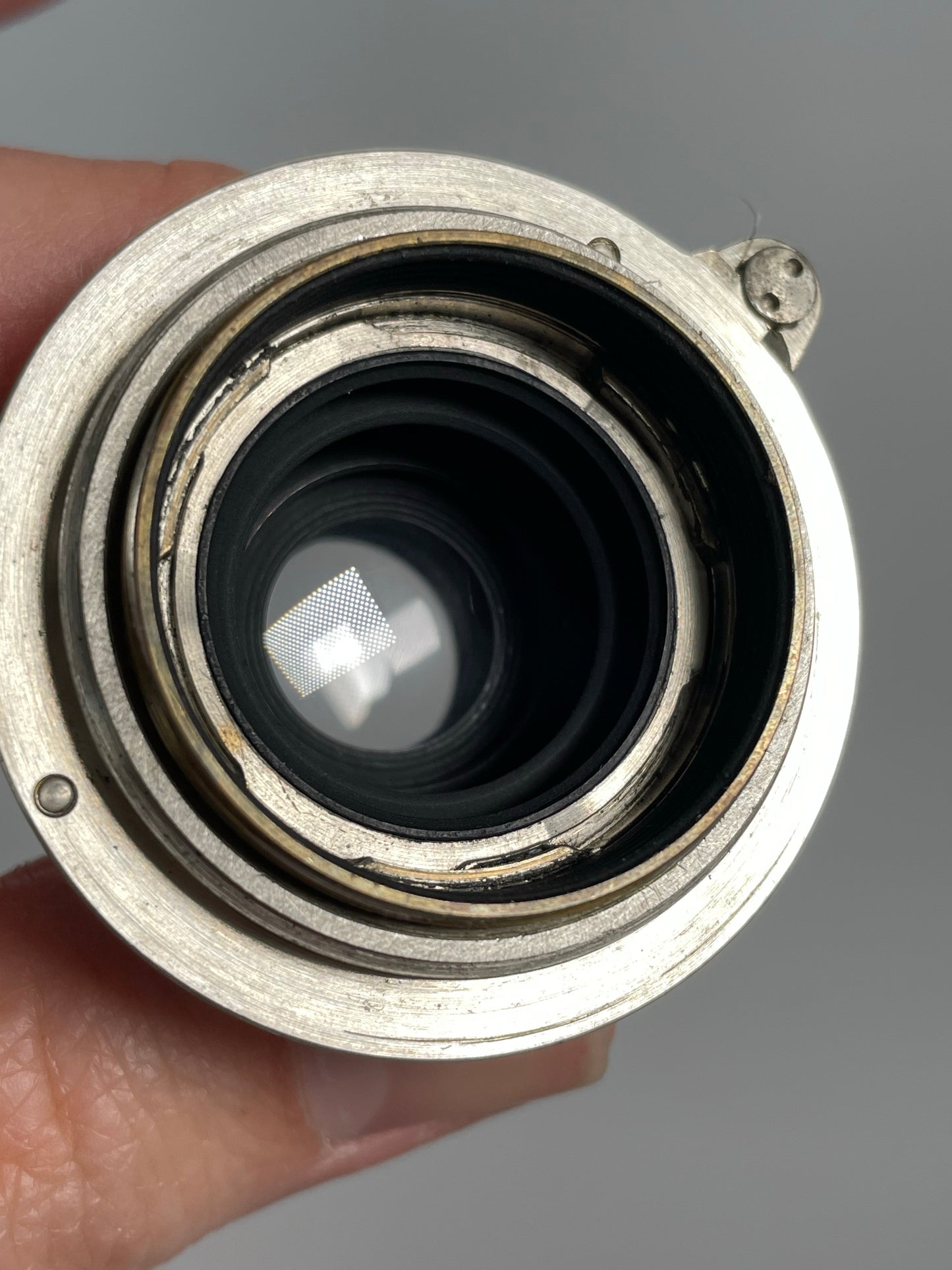 Leica Leitz 50mm (5cm) f3.5 Elmar M39 Collapsible Lens nickle