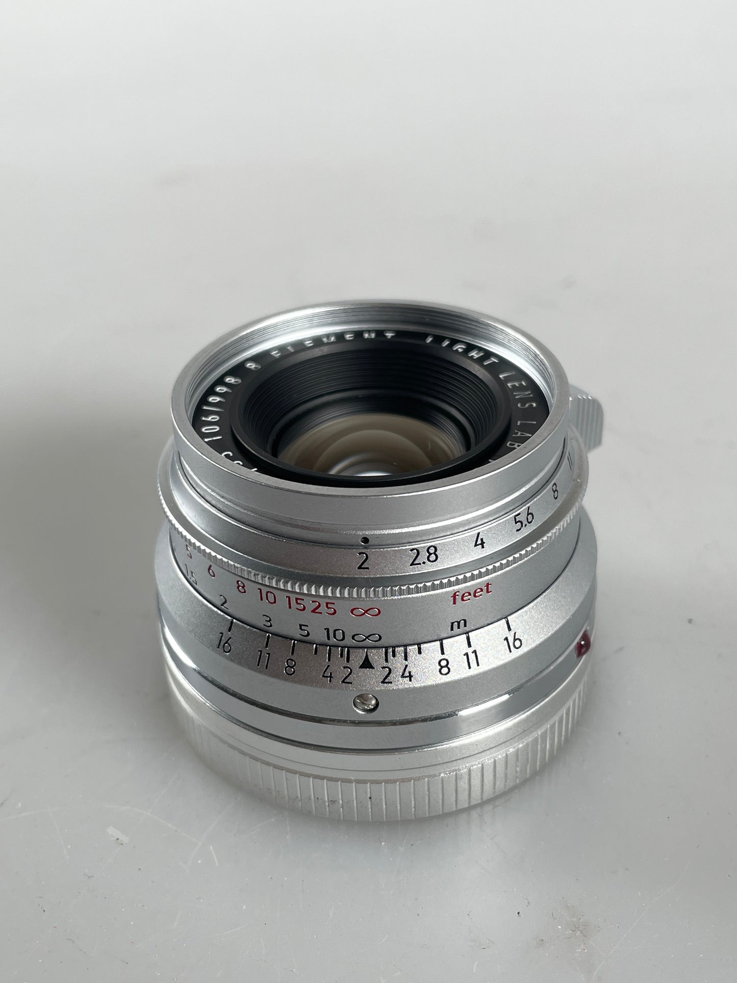 Light Lens Lab Lens 35mm F2 F/2 chrome for Leica Summicron M Eight Element