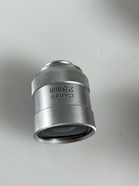 Canon Serenar 28mm F3.5 LTM Leica L39 Lens with 28mm finder
