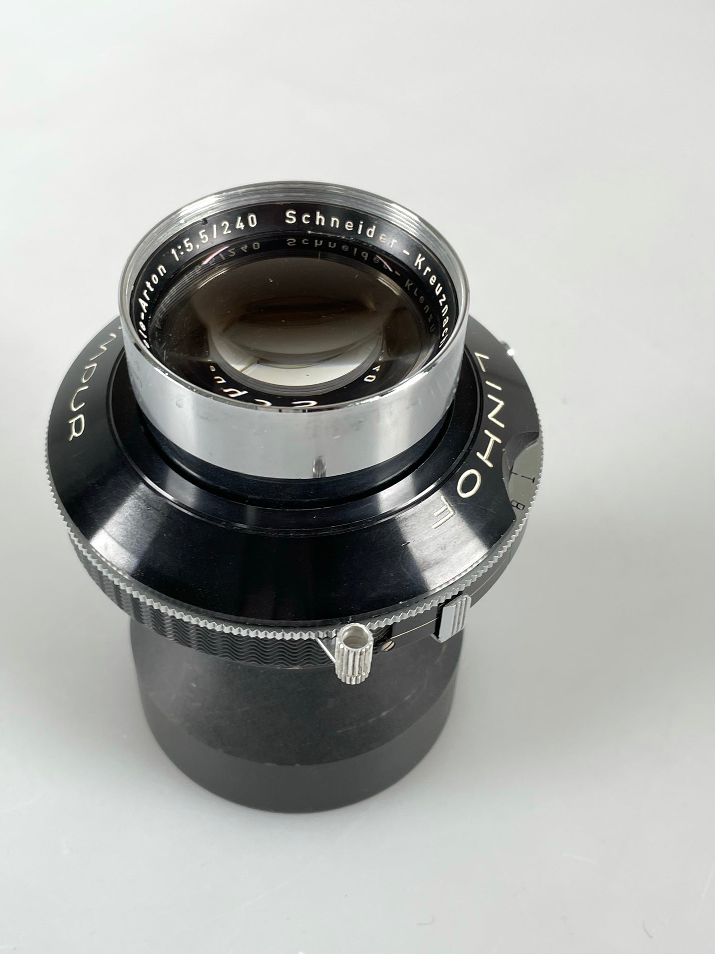 Linhof Technika Tele Arton 240mm f5.5 Schneider large format lens compur shutter