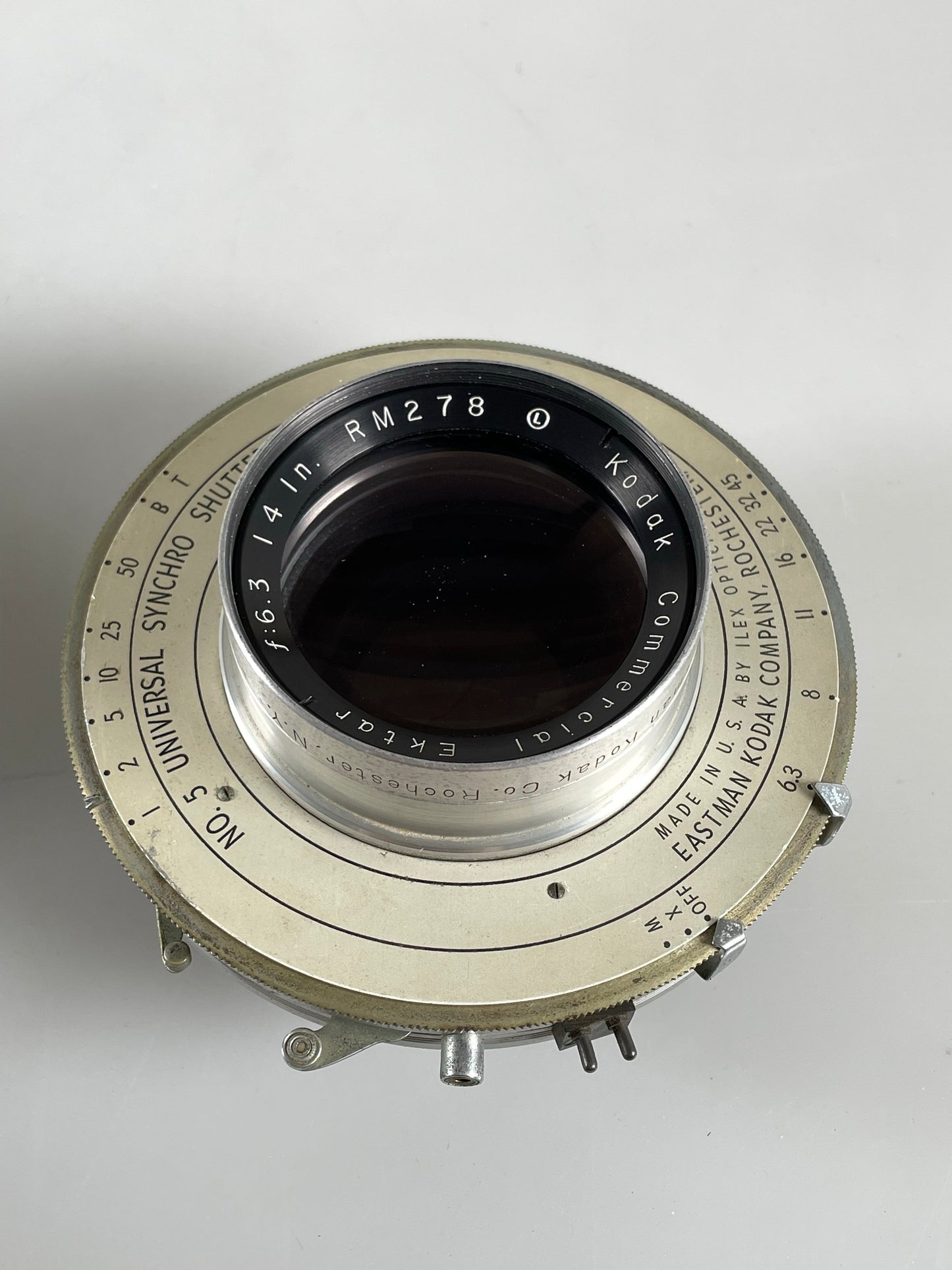 Kodak Commercial Ektar 14" inch [355mm] F6.3 Lens in universal #5 Shutter lens