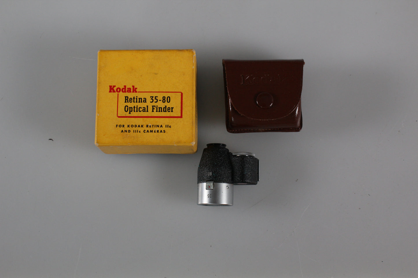 Kodak Retina IIc/IIIc//IIIC/C 35mm + 80mm Optical Parallax Multi-View Finder
