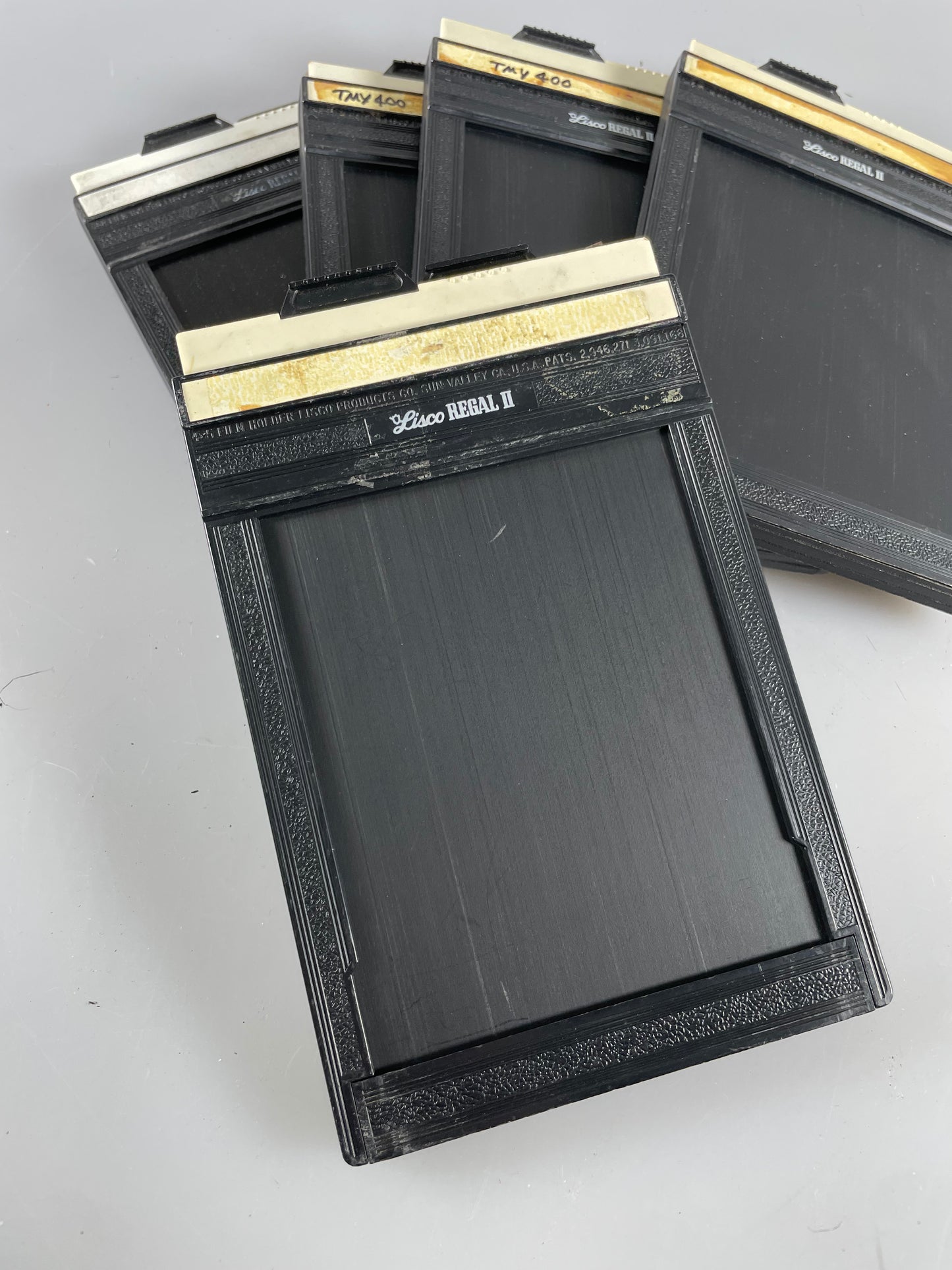 Lisco Regal II 4x5 Cut Sheet Film Holder Plastic LOT of 5