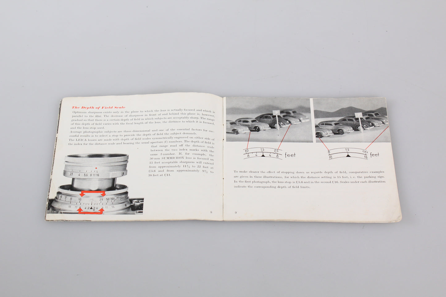 Genuine Leica M3 Instruction Manual Booklet 1954