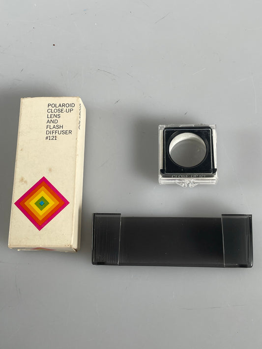 Polaroid SX-70 Close-up Lens and Flash Diffusor Set #121, in original box