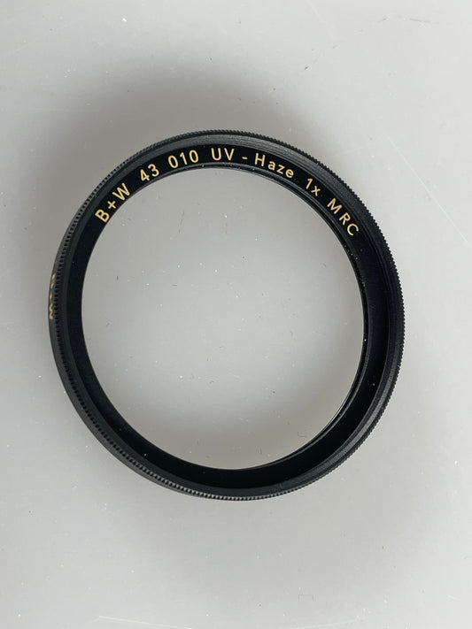 B+W 43mm 010 UV Haze MRC 1x Lens Filter