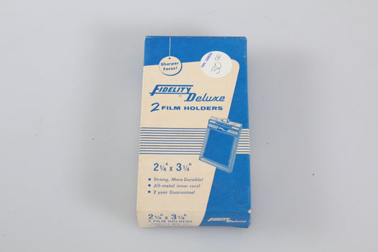 2 Fidelity Deluxe 2-1/4 x 3-1/4" (6x9cm) Plastic Cut Film Holders