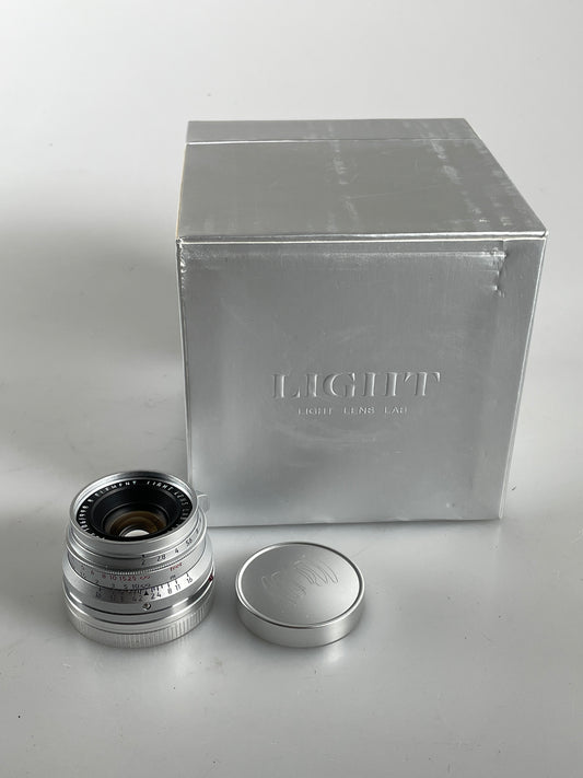 Light Lens Lab Lens 35mm F2 F/2 chrome for Leica Summicron M Eight Element