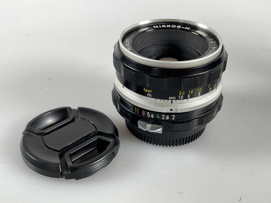 Nikon Nikkor-H Non AI 50mm f2 H Lens with hood