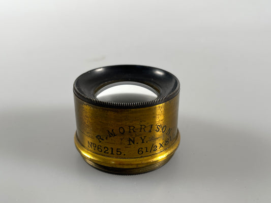 Brass Lens - R. Morrison 6 1/2 x 8 1/2 Wide Angle